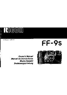 Ricoh FF 9 s manual. Camera Instructions.