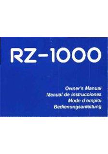 Ricoh RZ 1000 manual. Camera Instructions.