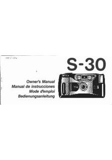 Ricoh S 30 manual. Camera Instructions.