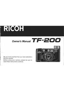 Ricoh TF 200 manual. Camera Instructions.