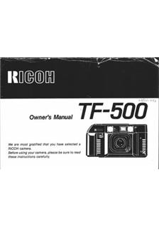 Ricoh TF 500 manual. Camera Instructions.