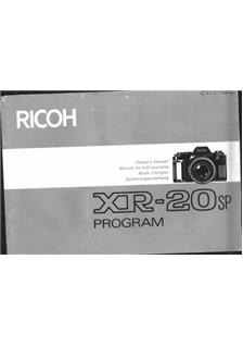 Ricoh XR 20 SP manual. Camera Instructions.