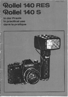 Rollei E 140 S manual. Camera Instructions.