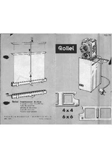 Rollei Table Projector manual. Camera Instructions.