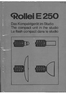 Rollei E 250 Studio manual. Camera Instructions.