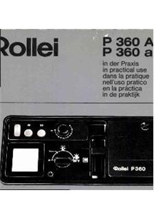 Rollei P 360 AF manual. Camera Instructions.