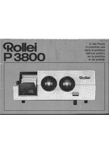 Rollei P 3800 manual. Camera Instructions.