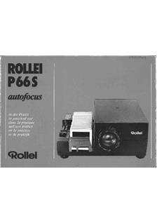 Rollei P 66 S manual. Camera Instructions.