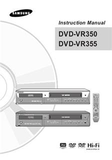 Samsung VR350 manual. Camera Instructions.