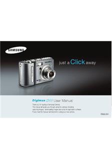 Samsung Digimax D 53 manual. Camera Instructions.