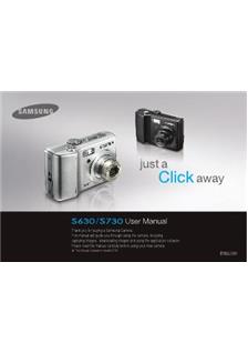 Samsung Digimax S 730 manual. Camera Instructions.