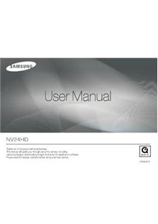 Samsung NV 24 HD manual. Camera Instructions.