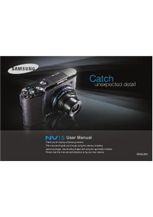 Samsung NV 15 manual. Camera Instructions.