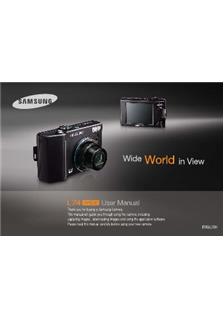 Samsung Digimax L 74 Wide manual. Camera Instructions.