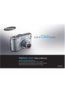 Samsung Digimax S 1000 manual. Camera Instructions.