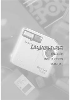 Samsung Digimax 800 K manual. Camera Instructions.