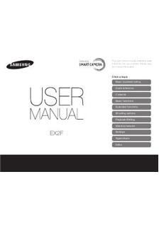 Samsung EX 2F manual. Camera Instructions.