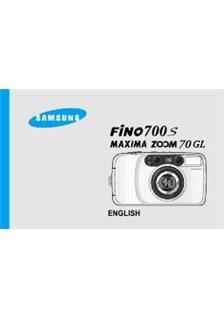 Samsung Fino 700 S manual. Camera Instructions.