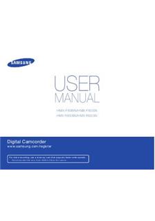 Samsung HMX F 80 manual. Camera Instructions.