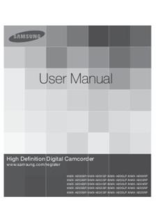 Samsung HMX H 200 manual. Camera Instructions.