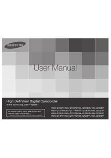 Samsung HMX Q 11 manual. Camera Instructions.