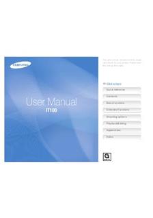 Samsung IT100 manual. Camera Instructions.