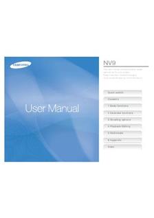 Samsung NV 9 manual. Camera Instructions.