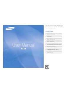 Samsung NX10 manual. Camera Instructions.