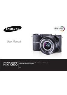 Samsung NX1000 manual. Camera Instructions.