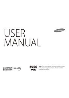 Samsung NX Mini manual. Camera Instructions.