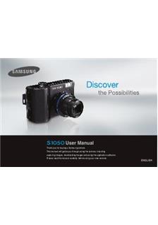 Samsung Digimax S 1050 manual. Camera Instructions.