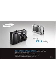 Samsung Digimax S 730 manual. Camera Instructions.