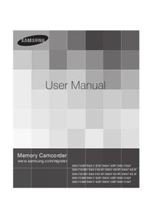 Samsung SMX F 400 manual. Camera Instructions.