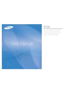 Samsung ST 50 manual. Camera Instructions.