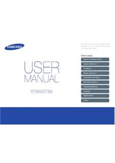 Samsung ST 89 manual. Camera Instructions.