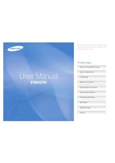 Samsung ST 91 manual. Camera Instructions.