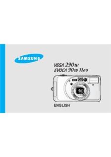 Samsung Vega 290W manual. Camera Instructions.