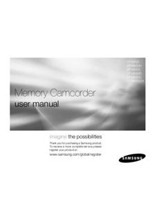 Samsung VP MX 20 manual. Camera Instructions.