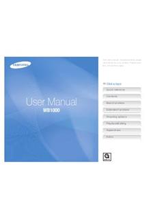 Samsung WB 1000 manual. Camera Instructions.