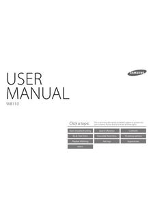 Samsung WB 110 manual. Camera Instructions.