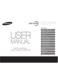 Samsung WB 151 manual. Camera Instructions.