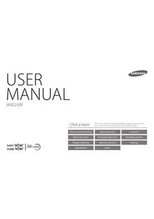 Samsung WB 2200 F manual. Camera Instructions.