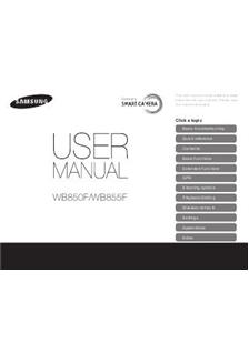 Samsung WB 855 F manual. Camera Instructions.