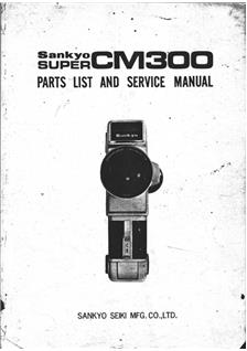 Sankyo CM 300 manual. Camera Instructions.