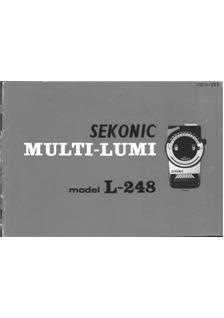 Sekonic L 248 Multi Lumi manual. Camera Instructions.