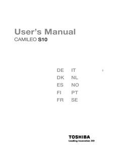 Toshiba Camileo S 10 manual. Camera Instructions.