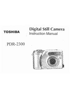 Toshiba PDR 2300 manual. Camera Instructions.