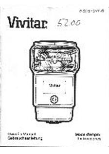 Vivitar 5200 manual. Camera Instructions.