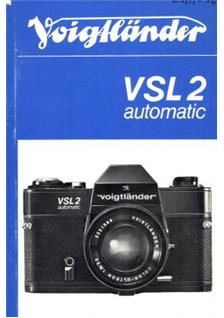 Voigtlander VSL 2 manual. Camera Instructions.