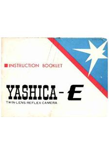 Yashica E manual. Camera Instructions.